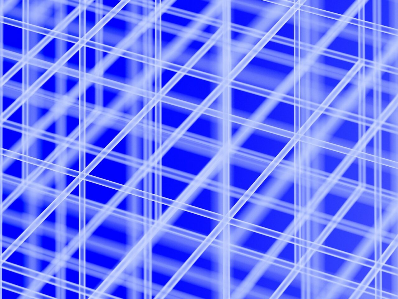 a close up of a blue and white building